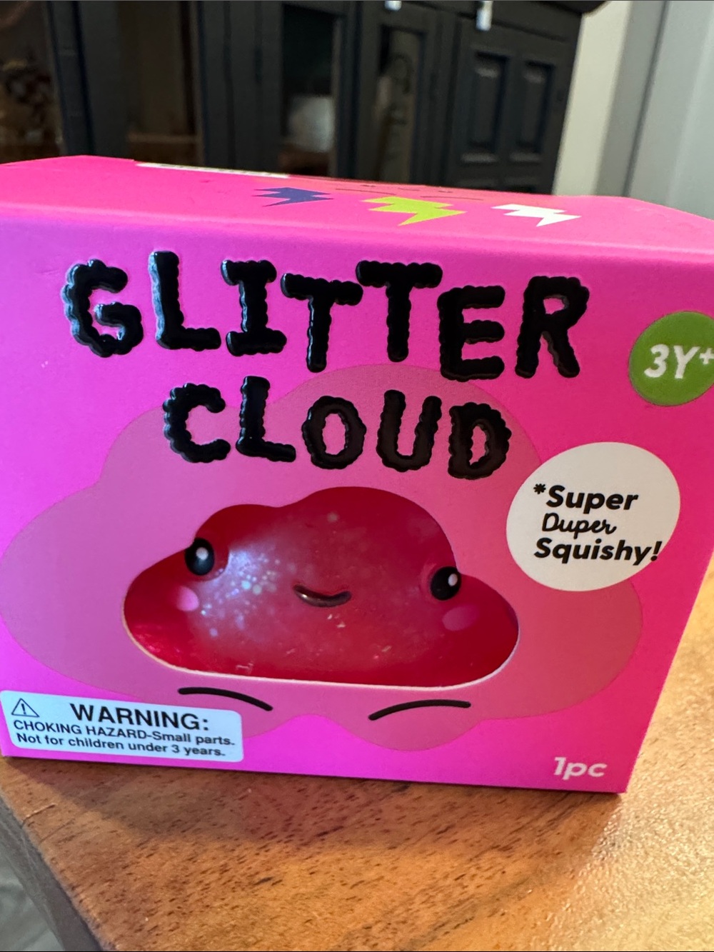 Jadore Pink Glitter Cloud, Super Squishy Fidget